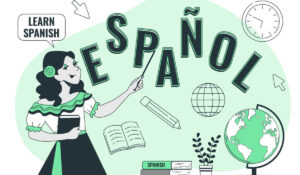 animated image of spanish teacher