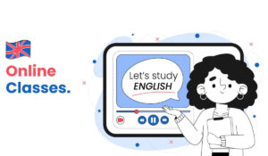 animated image of tutor teaching spoken english online courses